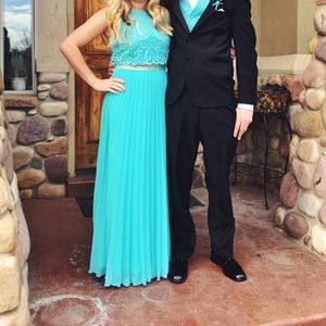 Turquoise maxi dress